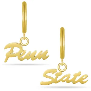 Penn State Gold Huggie Earring