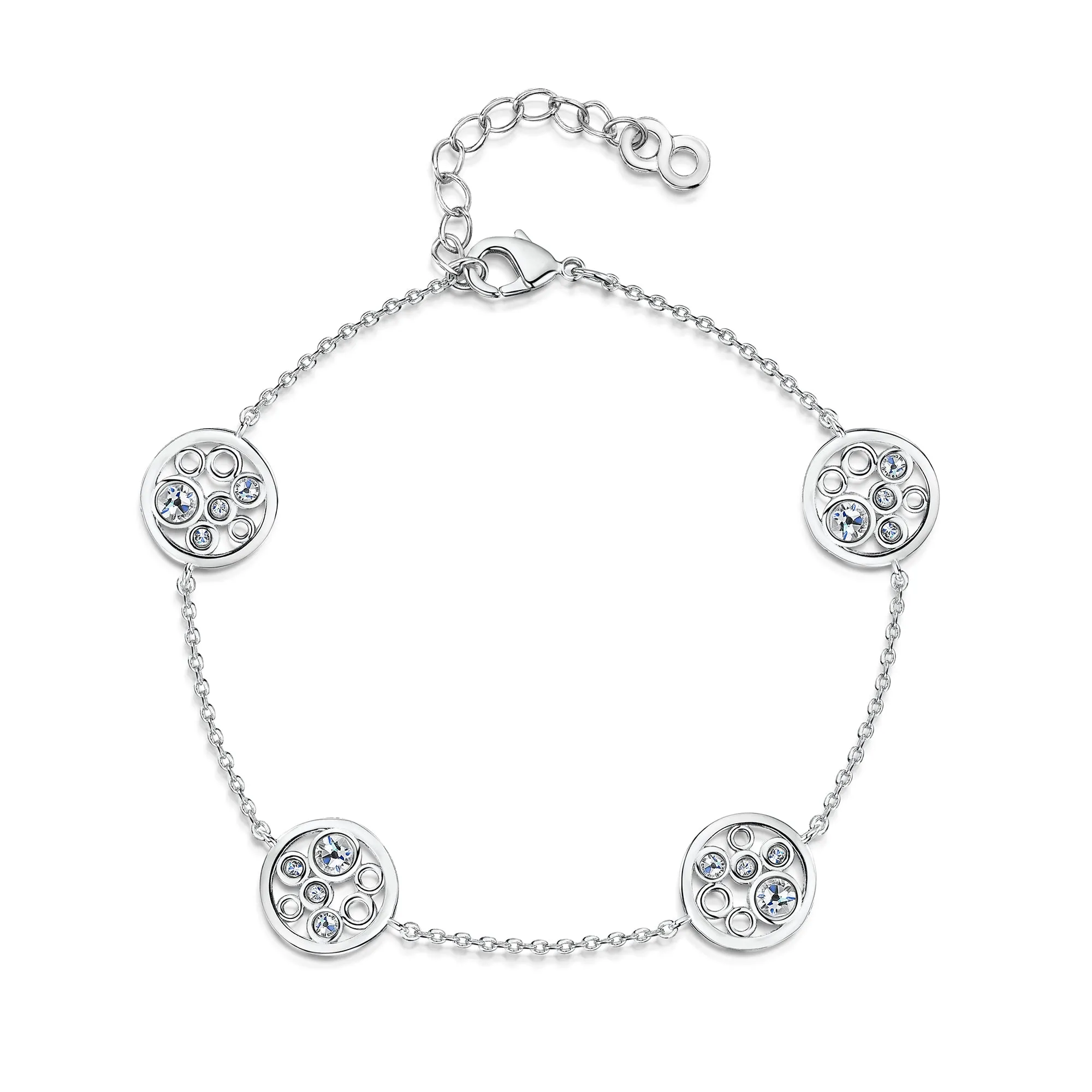 Phoebe Bracelet - Rhodium