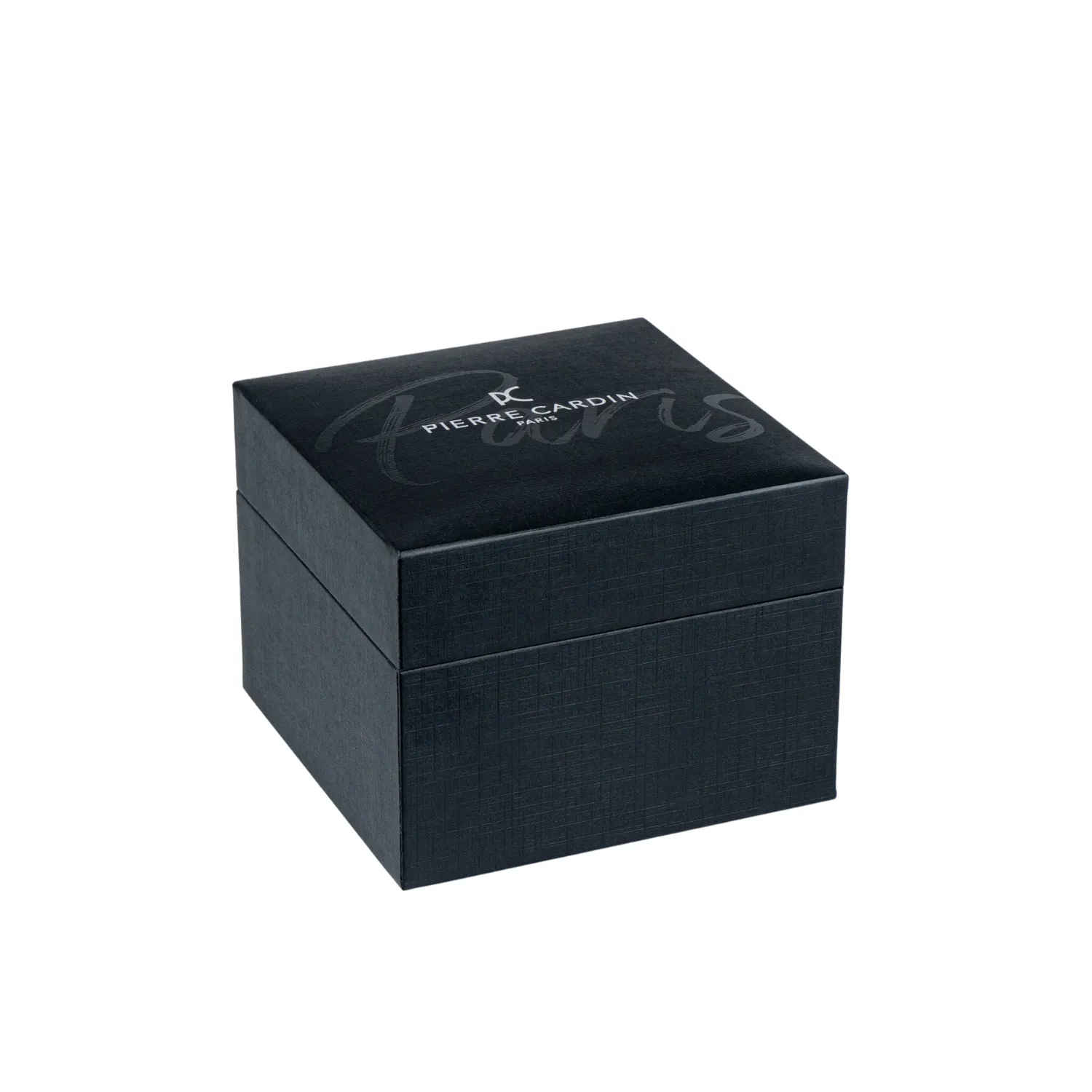 Épinettes Essential Two tone Watch with Silver Dial and Black Leather Strap