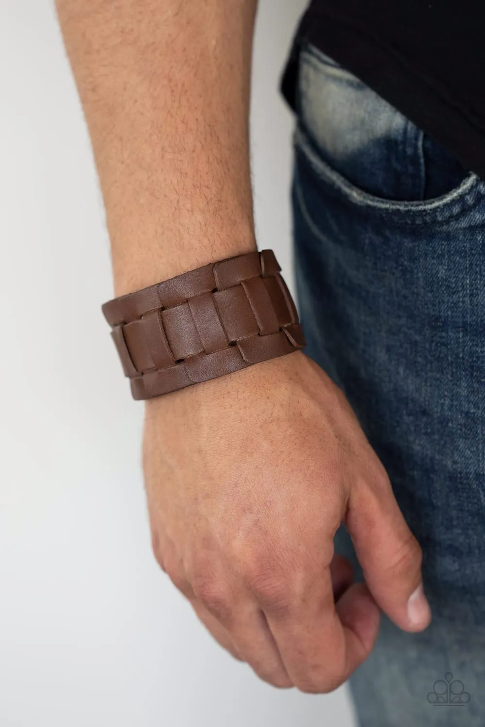 Plainly Plaited - Brown Bracelet