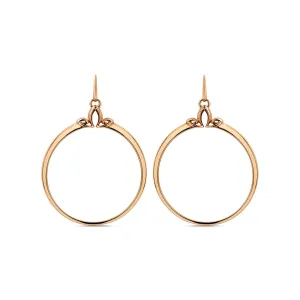 Portrait Hoop Earring 38mm - 18K Rose Gold Vermeil