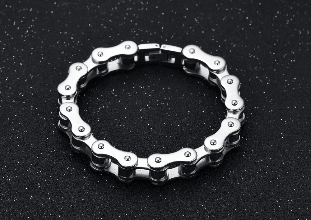 Punk 316L Stainless Steel Bracelet Men Biker Bicycle Motorcycle Chain Men's Bracelets Mens Bracelets & Bangles Fashion Jewelry