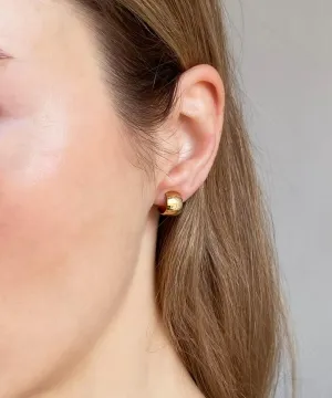 Quinn Half Hoop Stud Earrings