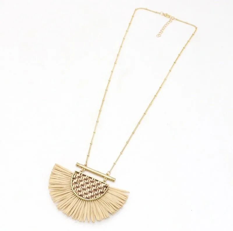 Rafia Jungle Necklaces