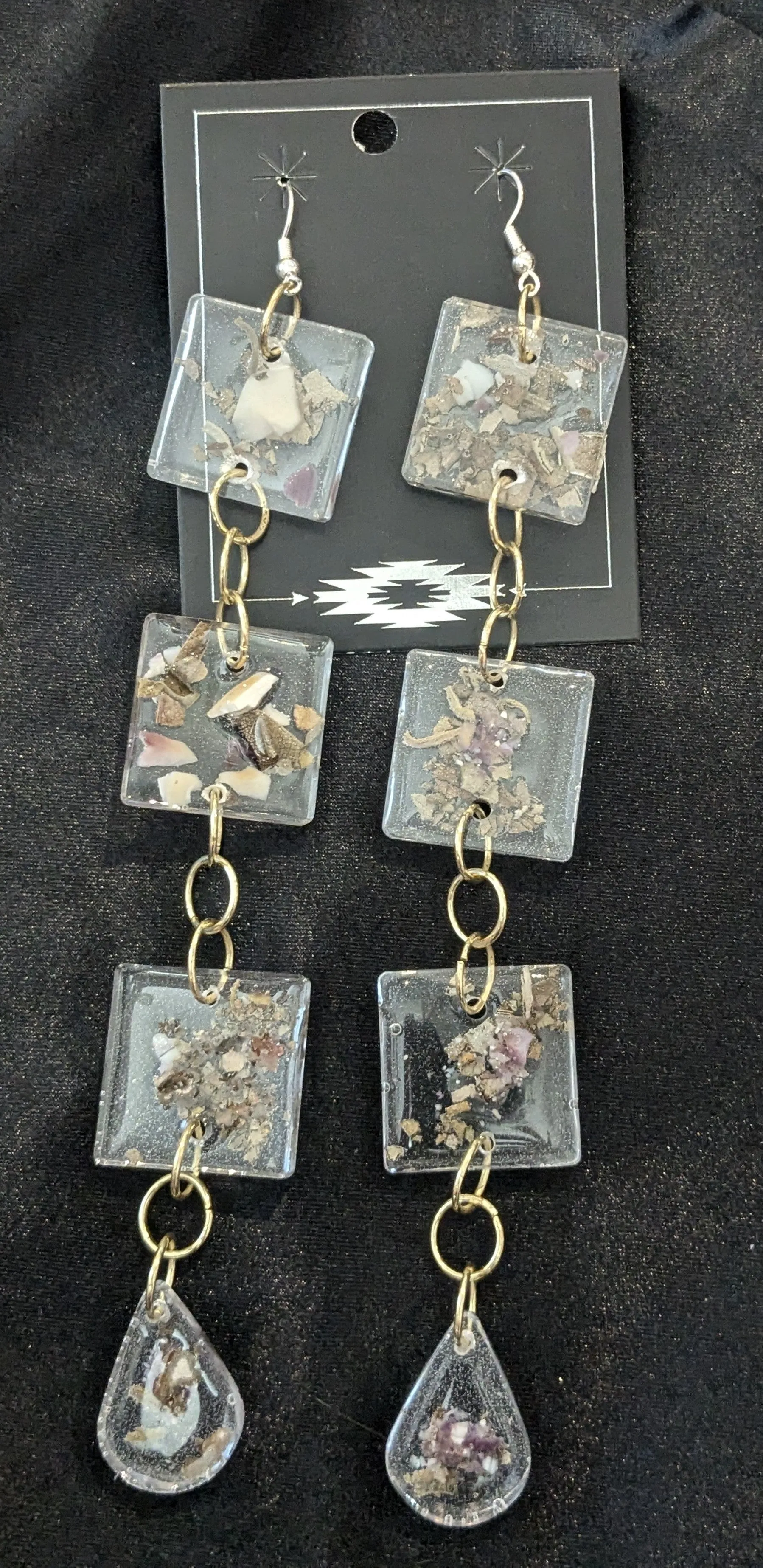 Resin Dangle Earrings