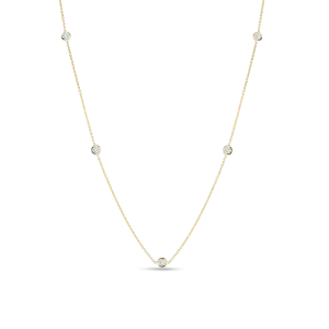 Roberto Coin 18k Gold 5 Station Diamond Necklace