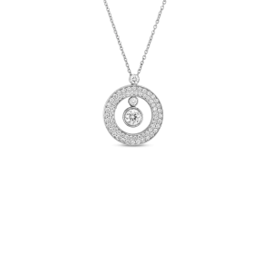 Roberto Coin 18K Gold Pave Mini "O" Diamond Pendant
