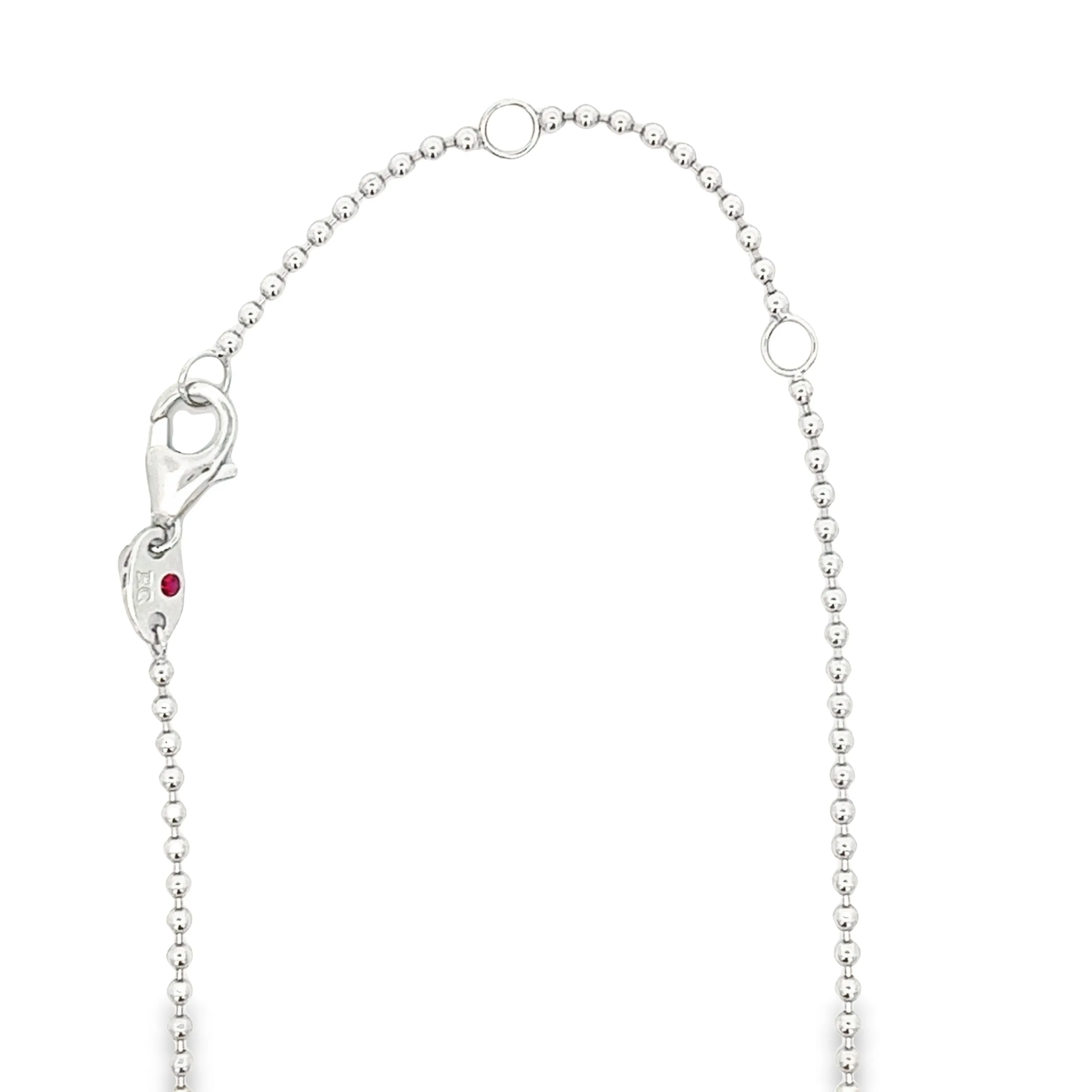 Roberto Coin 18k White Gold Diamond Circle Necklace