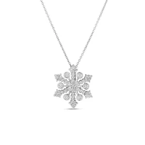 Roberto Coin 18k White Gold Snowflake Necklace