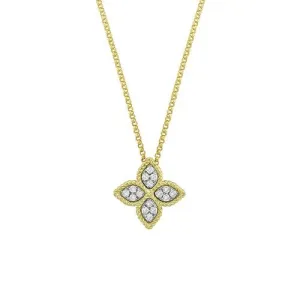 Roberto Coin 18K Yellow Gold Medium Princess Flower Necklace