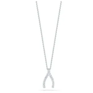 Roberto Coin Diamond Wishbone Pendant