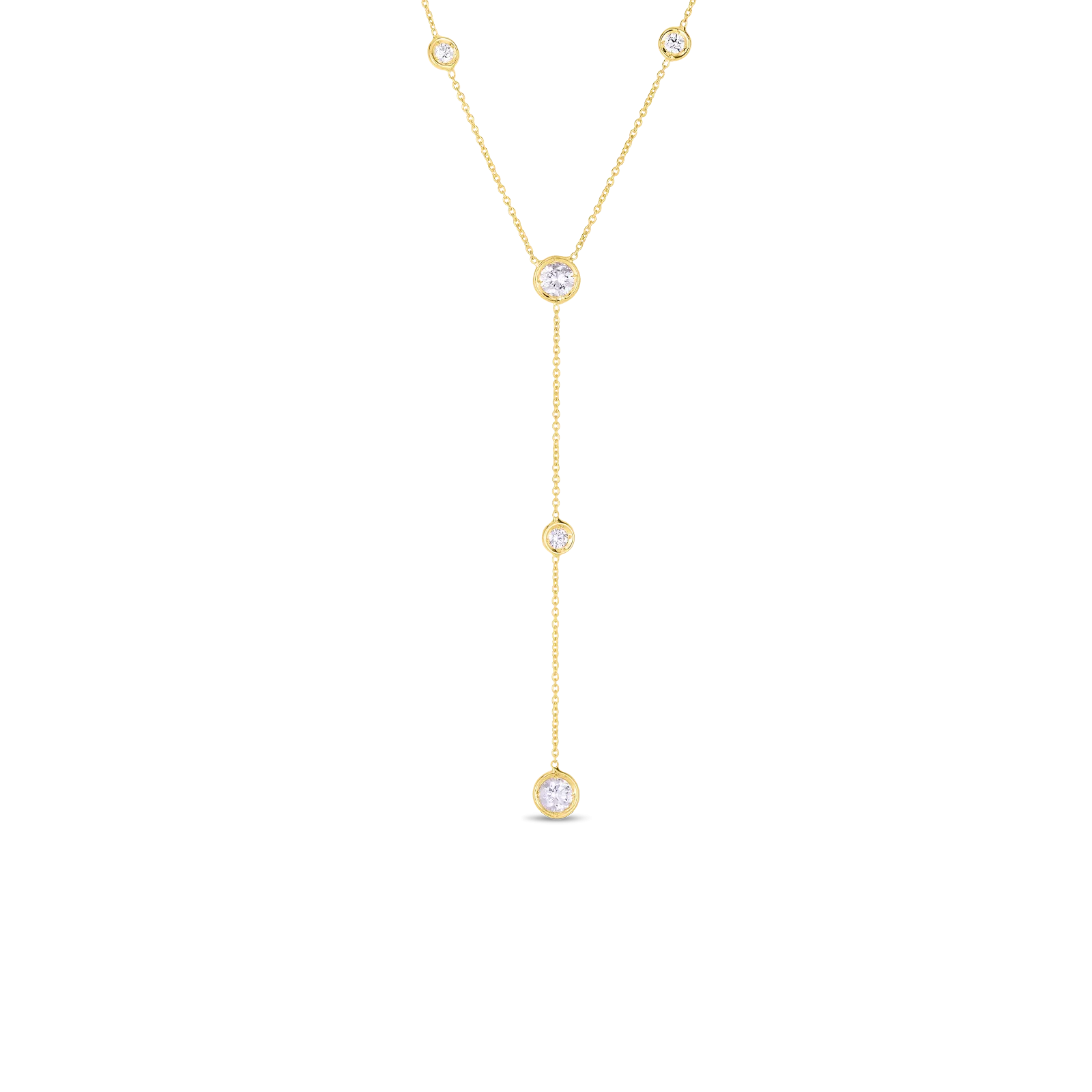 Roberto Coin Diamonds by the Inch 18K Yellow Gold Diamond Necklace