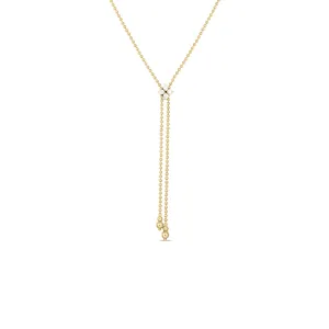 Roberto Coin Love in Verona Yellow Gold Diamond Necklace