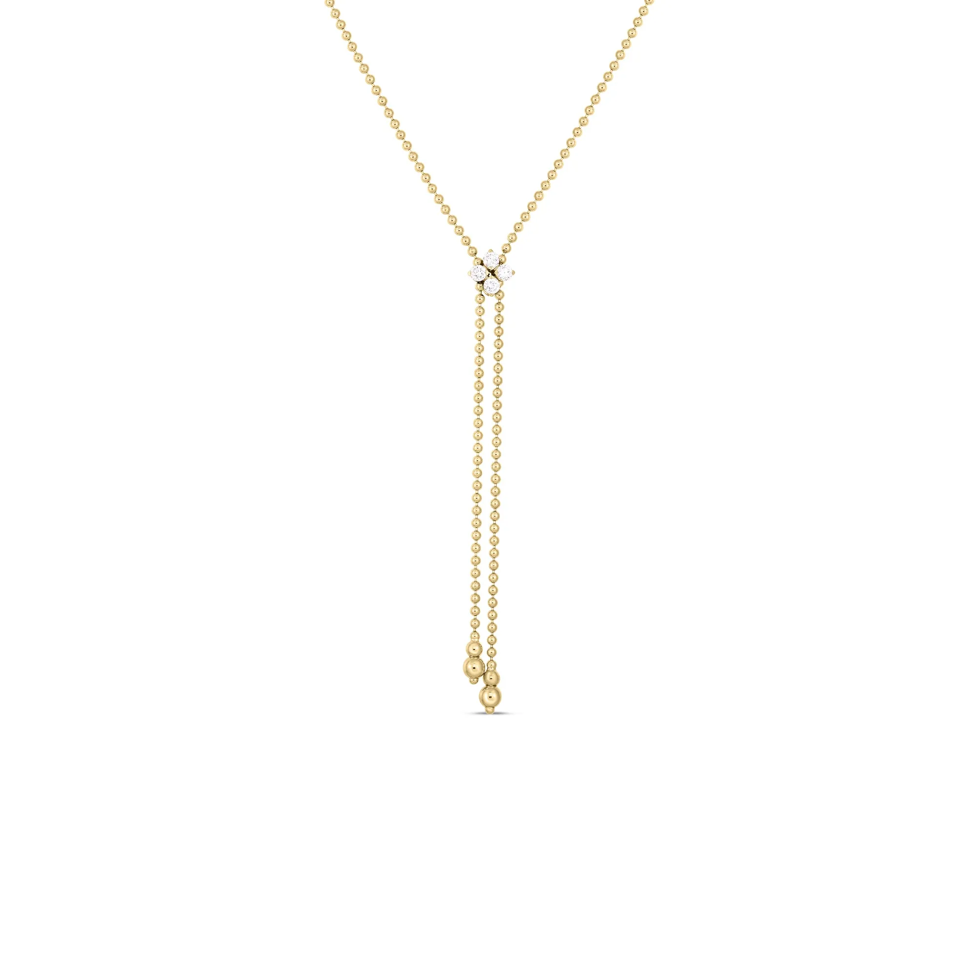 Roberto Coin Love in Verona Yellow Gold Diamond Necklace
