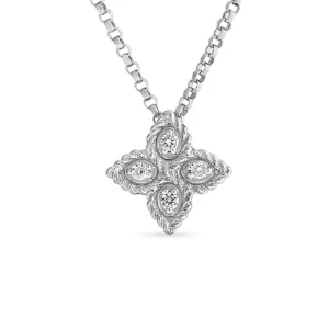 Roberto Coin Small Flower Pendant with Diamonds