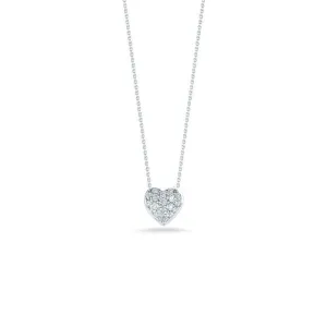 Roberto Coin Tiny Treasures White Gold and Diamond Heart Pendant