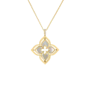 Roberto Coin Venetian Pirouette Mother-of-Pearl and Diamond Pendant