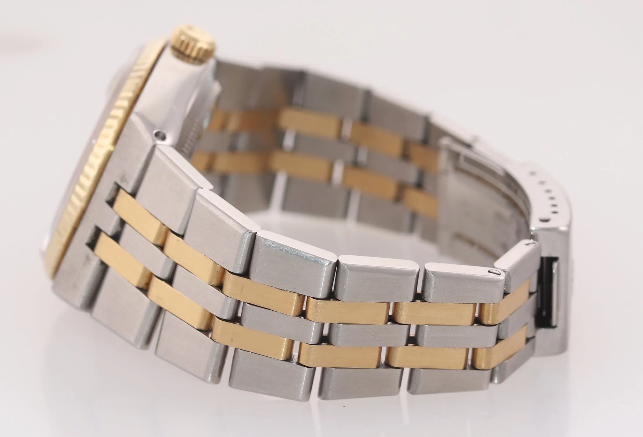 Rolex OysterQuartz DateJust 17013 Two-Tone Gold Steel Champagne Integral Watch