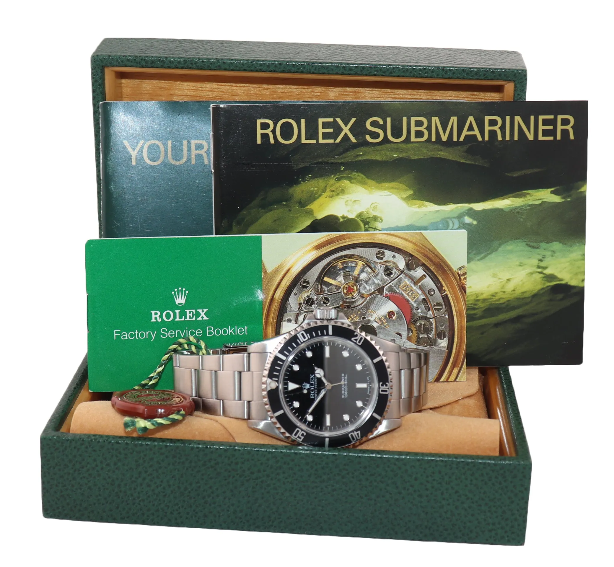 Rolex Submariner No-Date 2 line dial 14060 Steel Black Dive 40mm Watch Box
