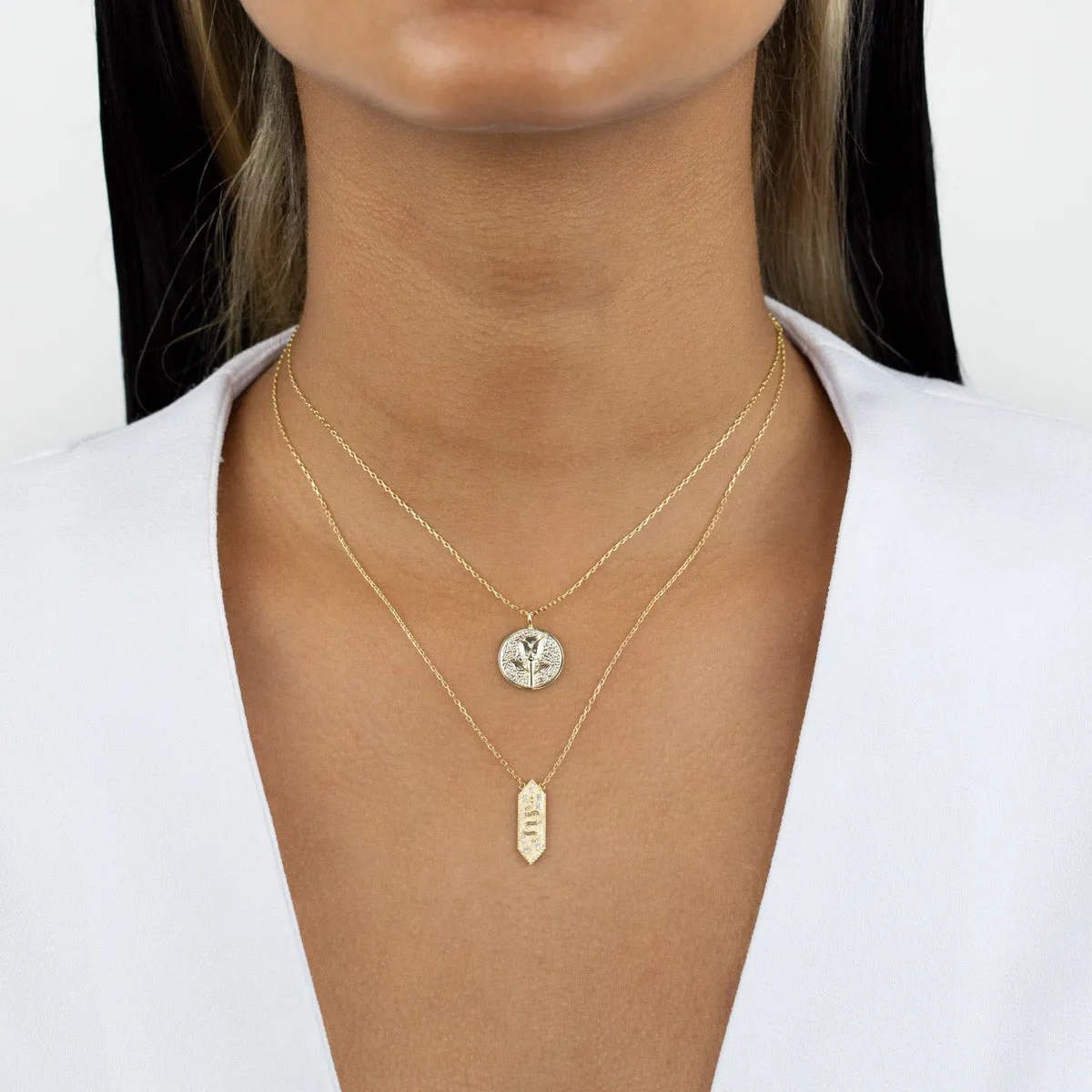 Rose Coin Necklace