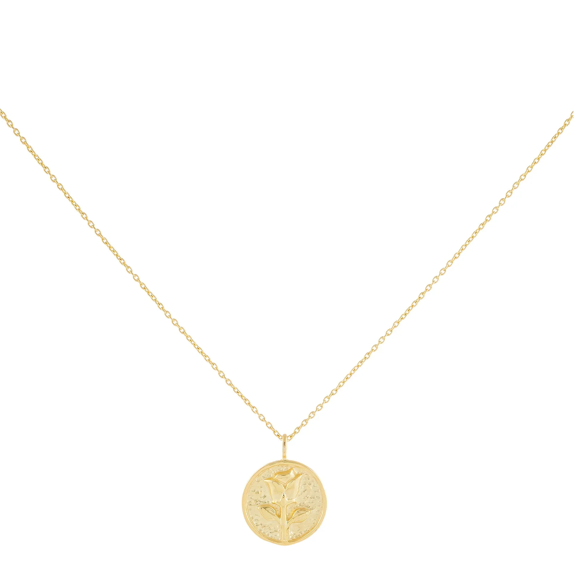 Rose Coin Necklace