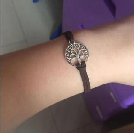 S 119 1 piece of life tree bracelet leather hand bracelet chain men and women bracelet Gothic punk bracelet 2017 friends and rel
