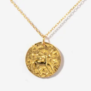 Sagittarius Zodiac Coin Necklace