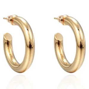Sahira Anya 18k Gold Plated Hoop Earrings