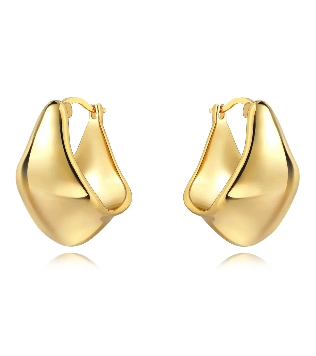Sahira Carson Hoops - Gold