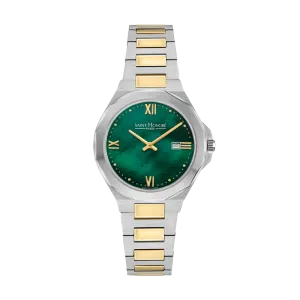 Saint Honore Matignon Women's Green MOP Silver Gold Watch