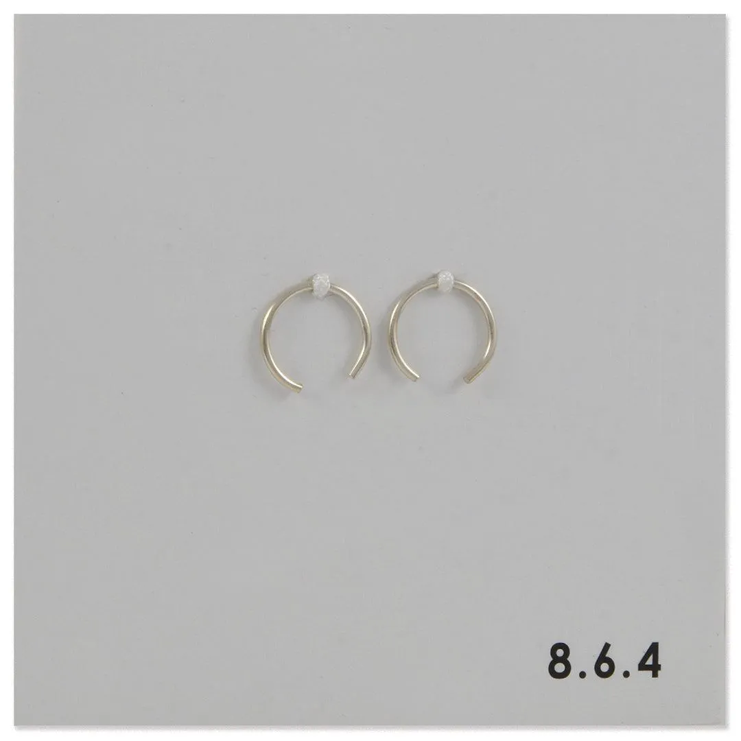 SALE - Extra Small Open Hoops in Sterling Silver