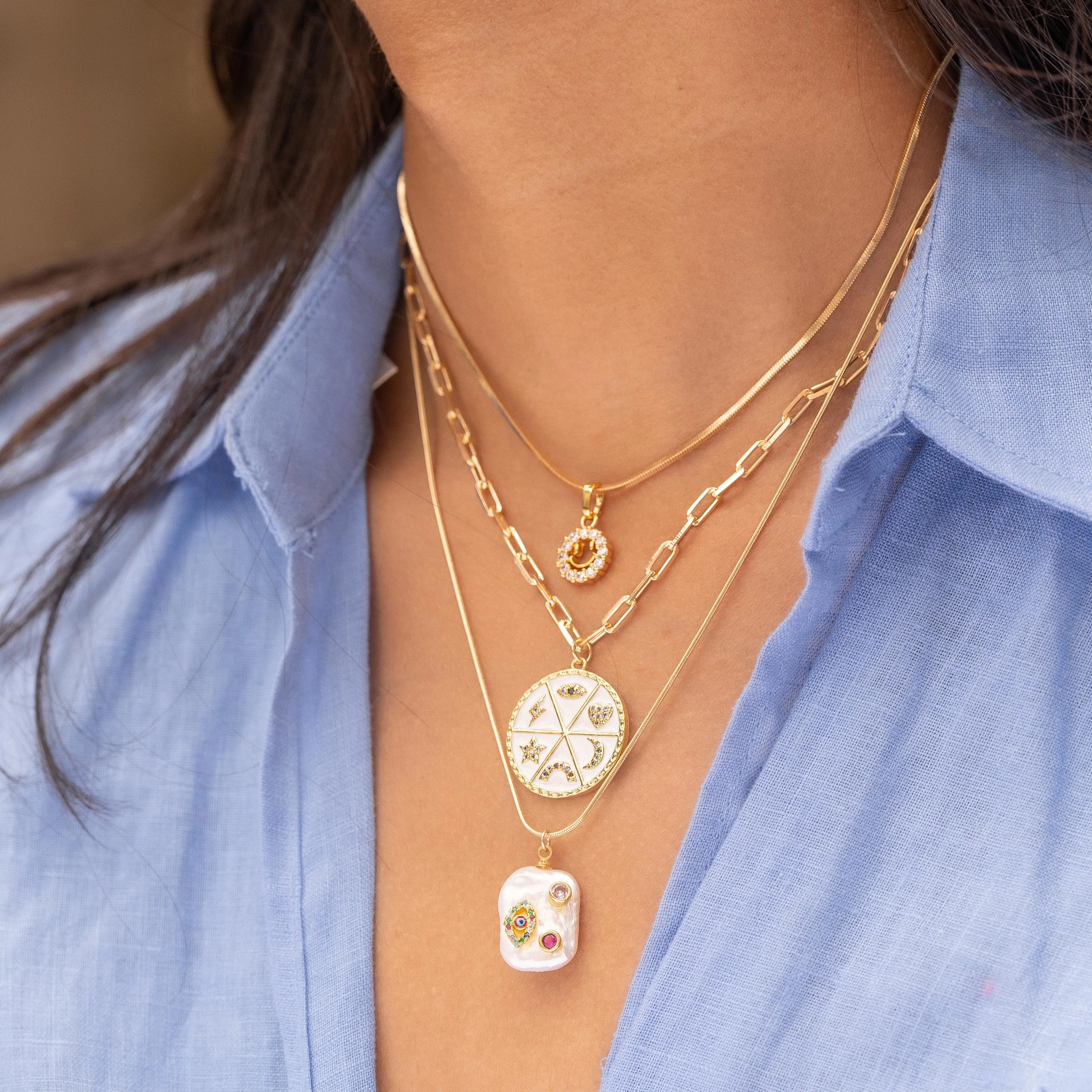 Sami Smiley Necklace