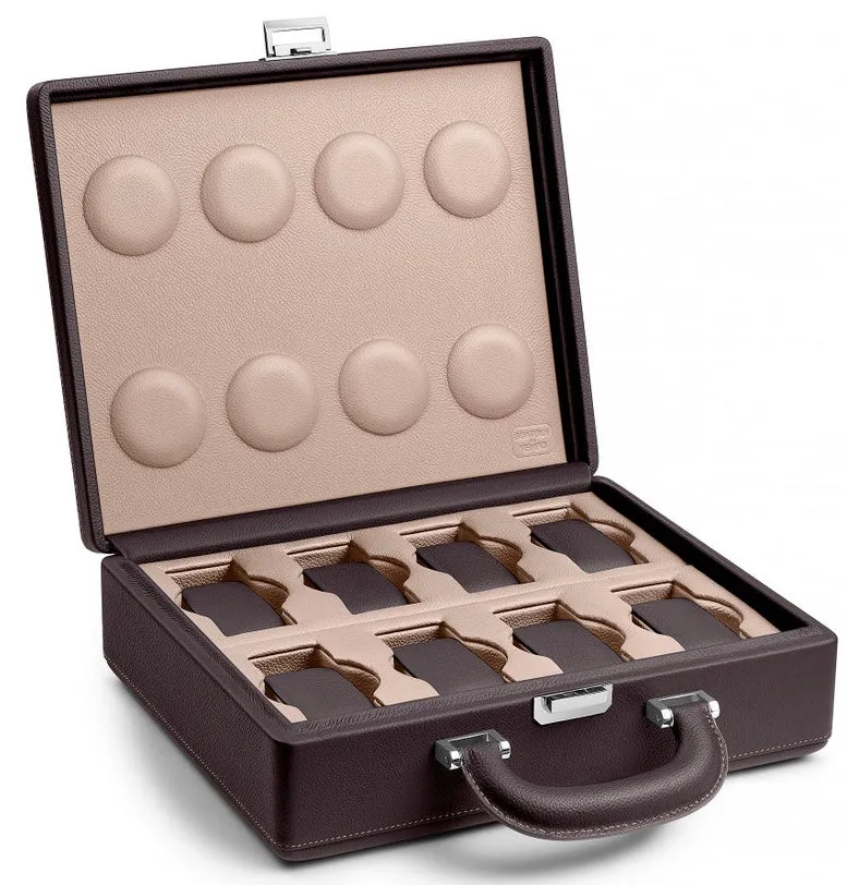 Scatola del Tempo Watch Case Valigetta 8 Handle Bi Colour