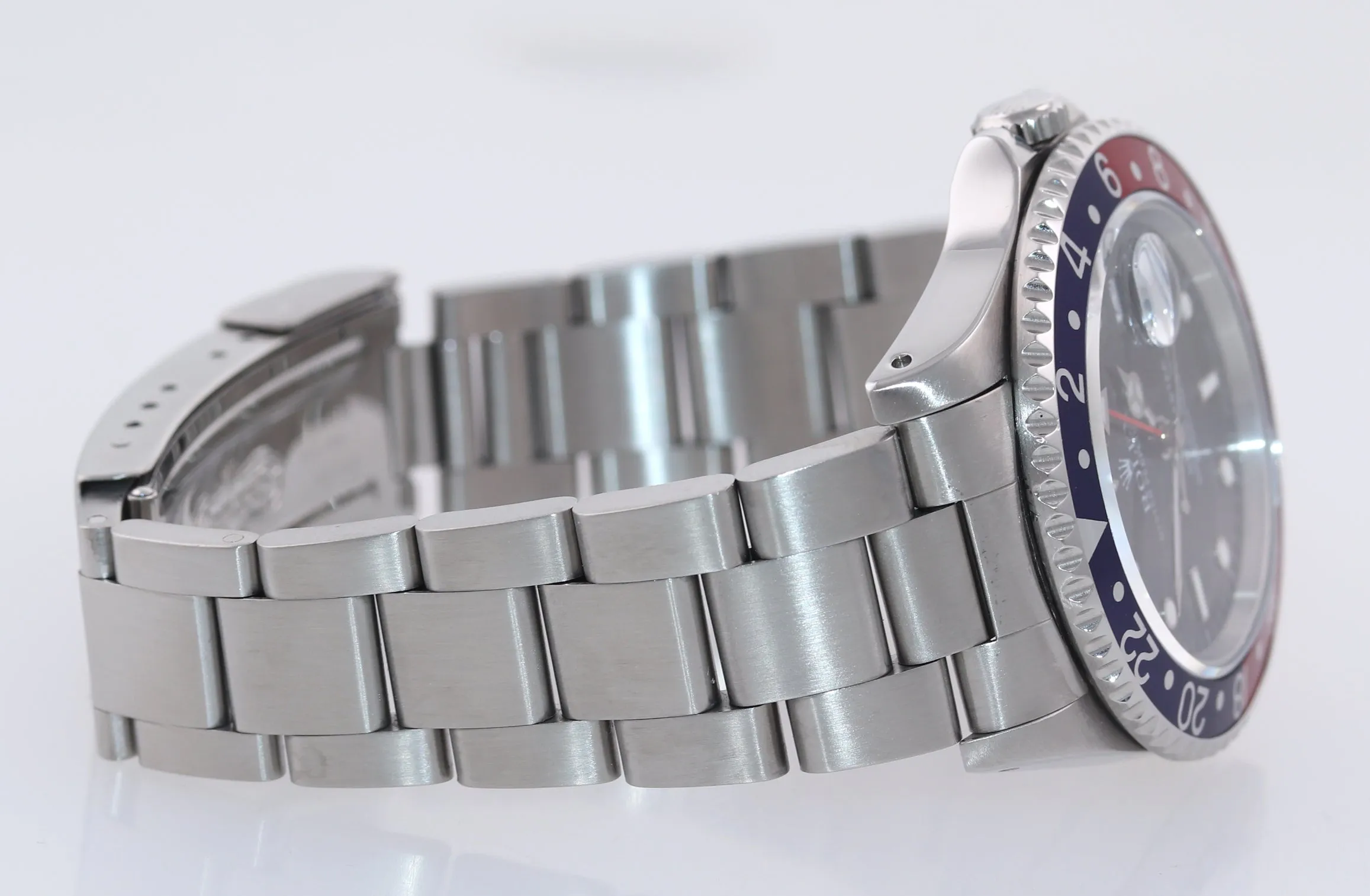 SERVICED Rolex GMT-Master Tritium Dial Pepsi Blue Red Steel 40mm 16700 Watch