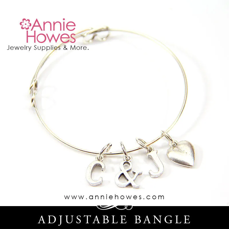 Silver Alphabet Initial Charm Nunn