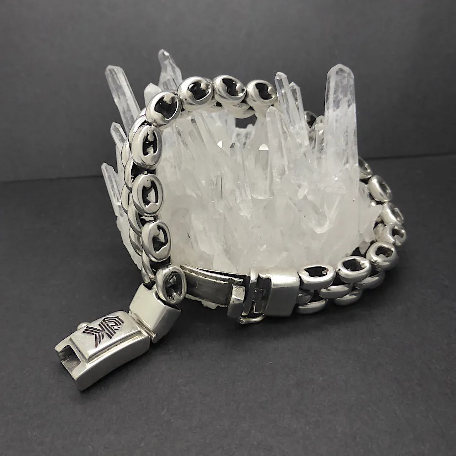 Silver Bracelet, Links, 925 Sterling Silver dk5