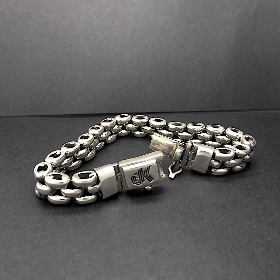 Silver Bracelet, Links, 925 Sterling Silver dk5