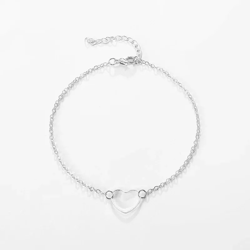 Silver Color Double Interlocking Small Hearts Bracelet Bangle For Women Fine Fashion Jewelry Wedding Party Gift