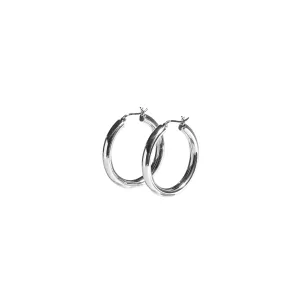 Silver Large Hoop Earrings