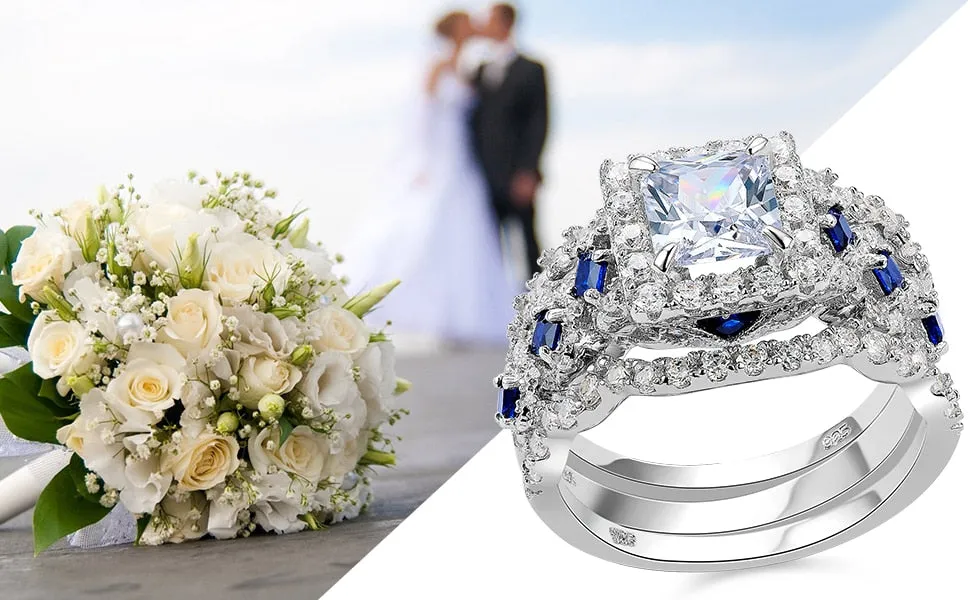 Silver White Blue