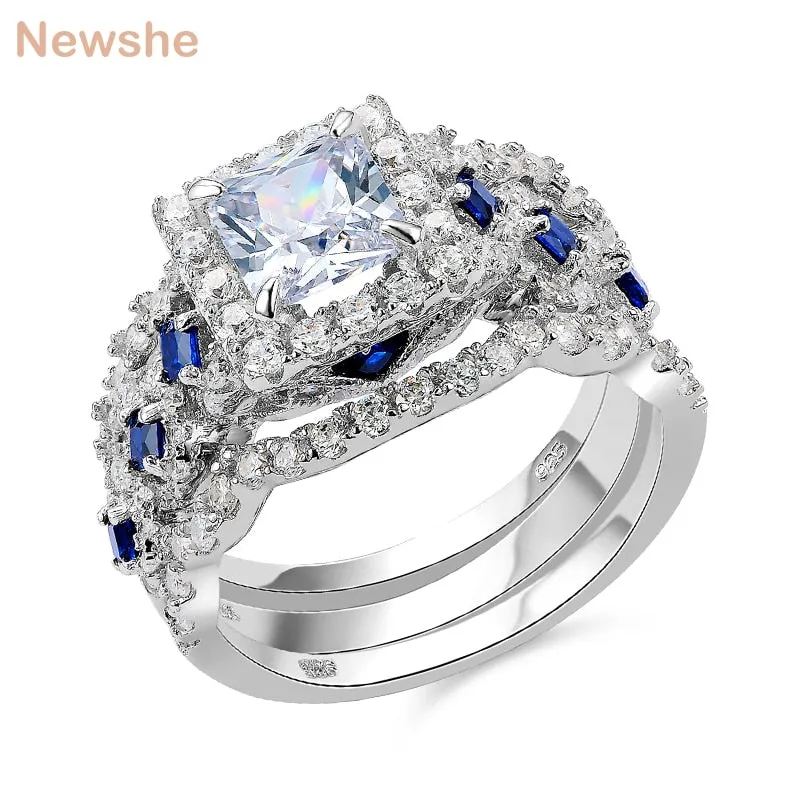 Silver White Blue