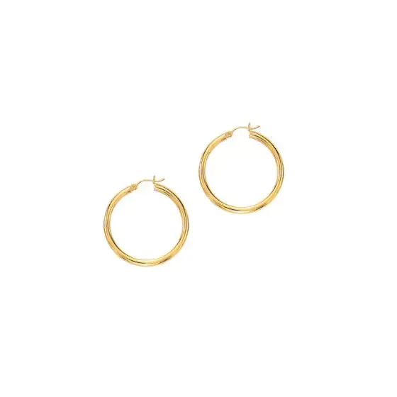 Sincerely Springer's 14k Yellow Gold Tube Hoop Earrings