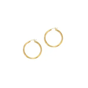 Sincerely Springer's 14k Yellow Gold Tube Hoop Earrings