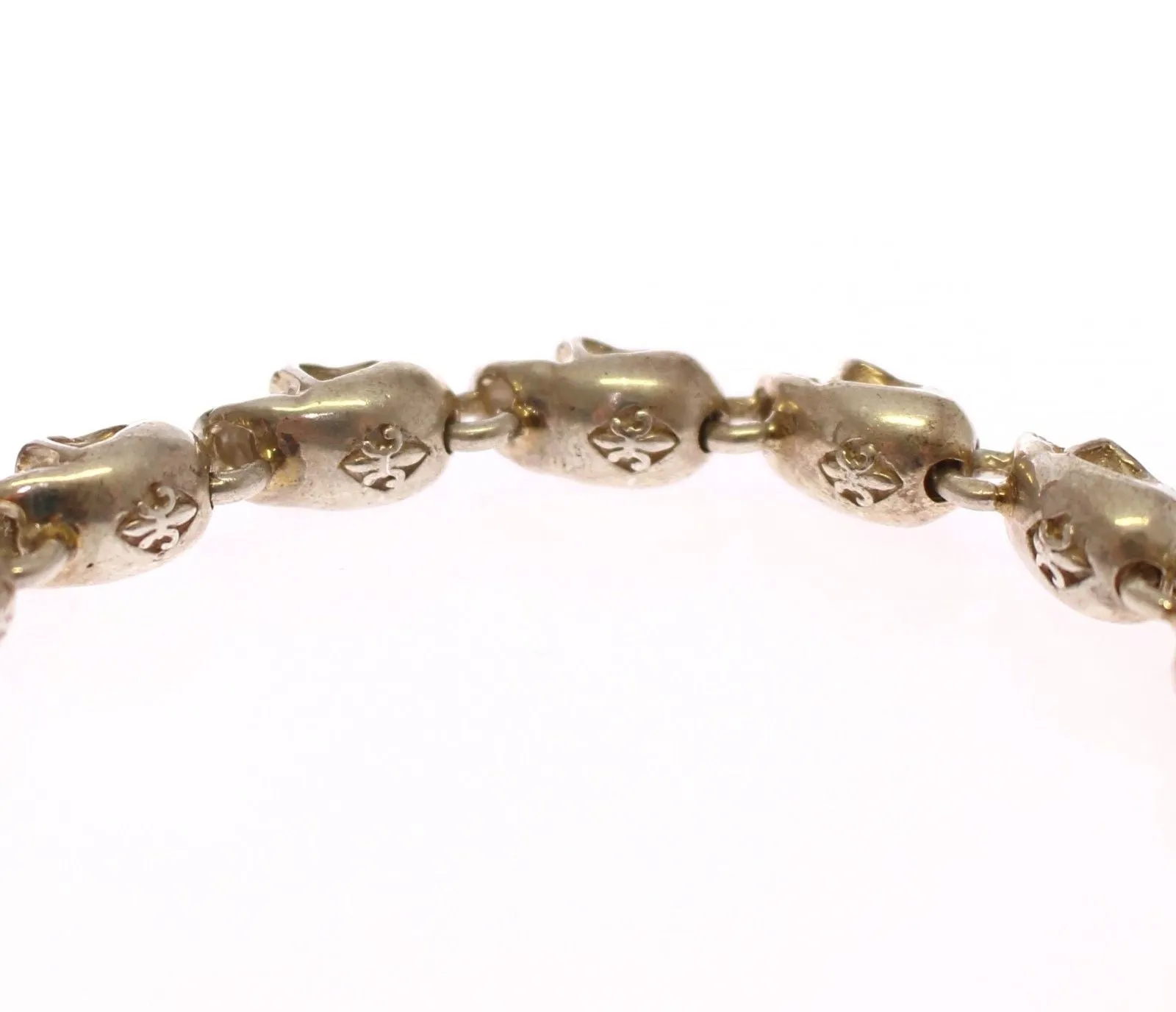 Skull 925 Sterling Silver Chain Bracelet