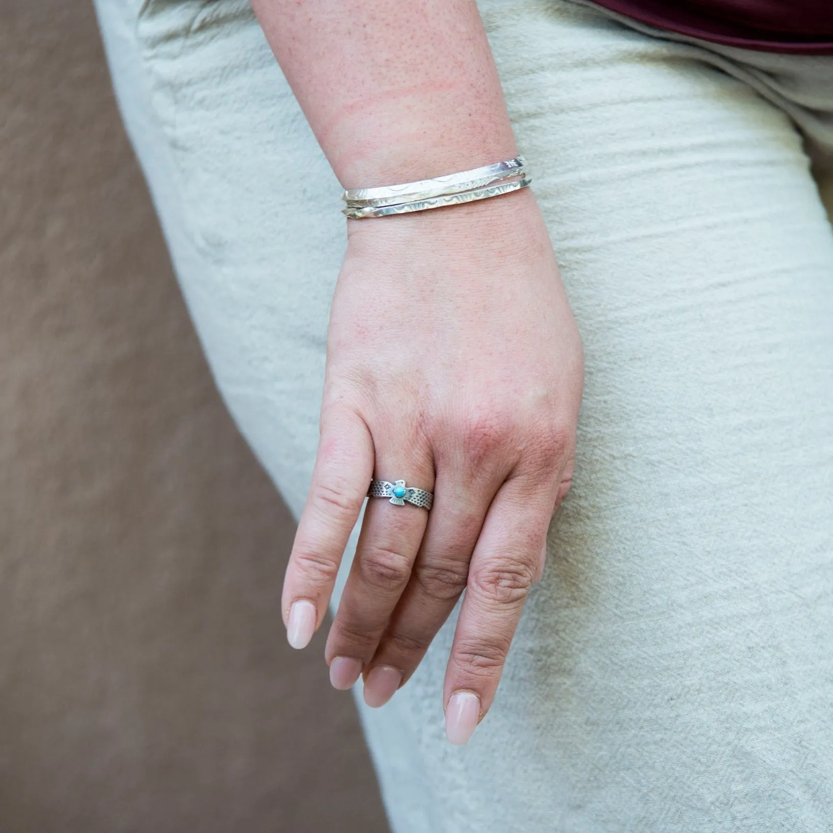 SkyWeaver: Turquoise Thunderbird Rising Ring