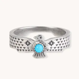 SkyWeaver: Turquoise Thunderbird Rising Ring