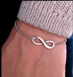 SL040 Hot New 2017 Bijoux Fashion Vintage Infinity 8 Bracelet For Women Bracelets Gift Wholesale Bangles Men Jewelry Aliexpress