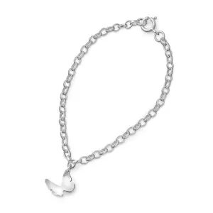 Small Silver Butterfly Bracelet