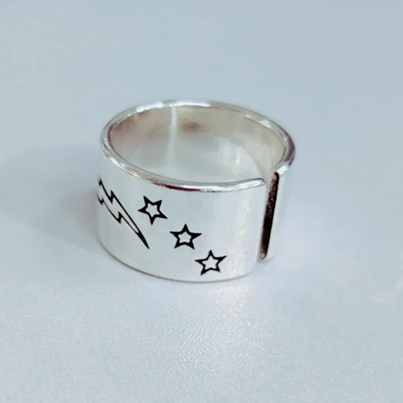 Smile Face Open Back Ring