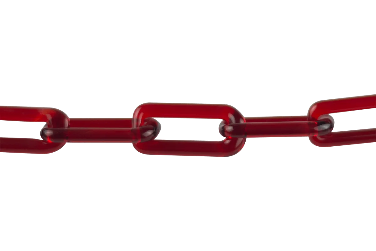 Solid Color Glass Chain Necklaces